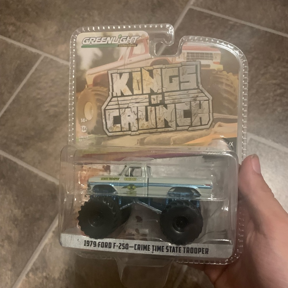 GREENLIGHT SERIES 11 KINGS OF CRUNCH 1979 FORD F-250 CRIME TIME STATE TROOP BLUE